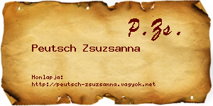 Peutsch Zsuzsanna névjegykártya